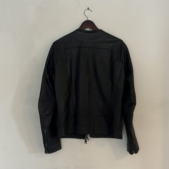 RARE Ari Soho NYC LAMBSKIN Biker Jacket - Picture 5 of 8